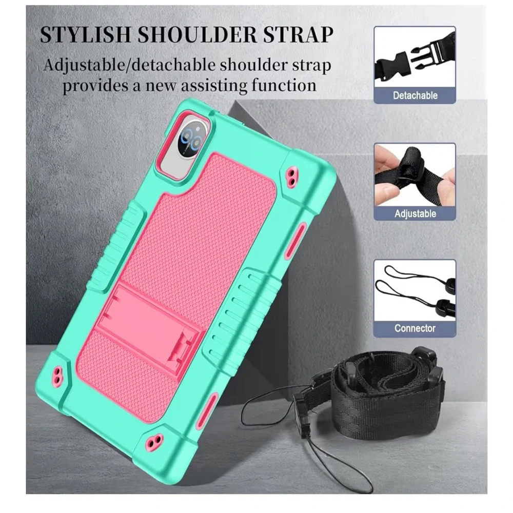 10” Tablet Android 14 HeavyDutyCase w/ Shoulder Strap
